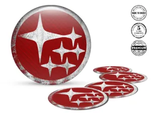 Subaru Design Adesivo Ruota Badge Silicone Personalizzato